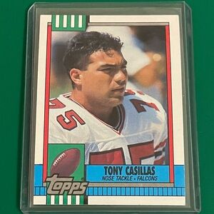 Tony Casillas #470 1990 Topps Football Trading Card